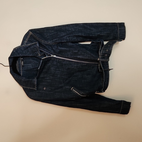 KATE SPADE SATURDAY BELTED JEAN JACKET W ZIPPER - Picture 4 of 12